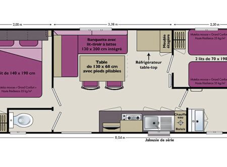 Mobil-home Farniente 4/5 personnes